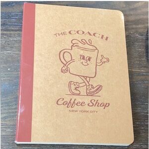 📔☕️📔 COACH COFFEE SHOP CAFE NOTEBOOK 📔☕️📔 NWT 📔☕️📔